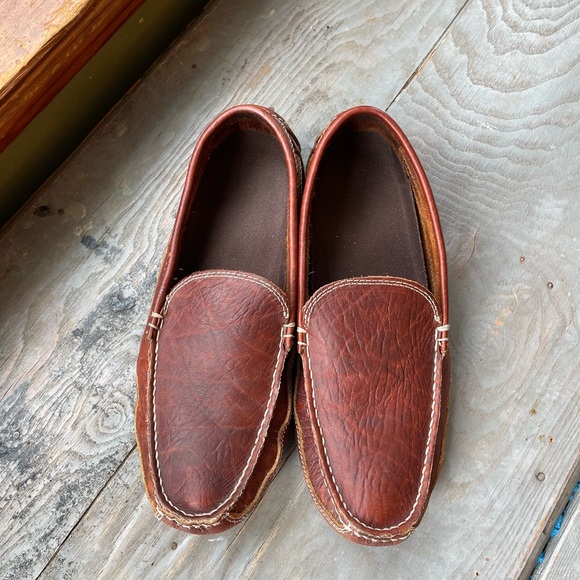 Bison Leather Driving Moccasins Size 